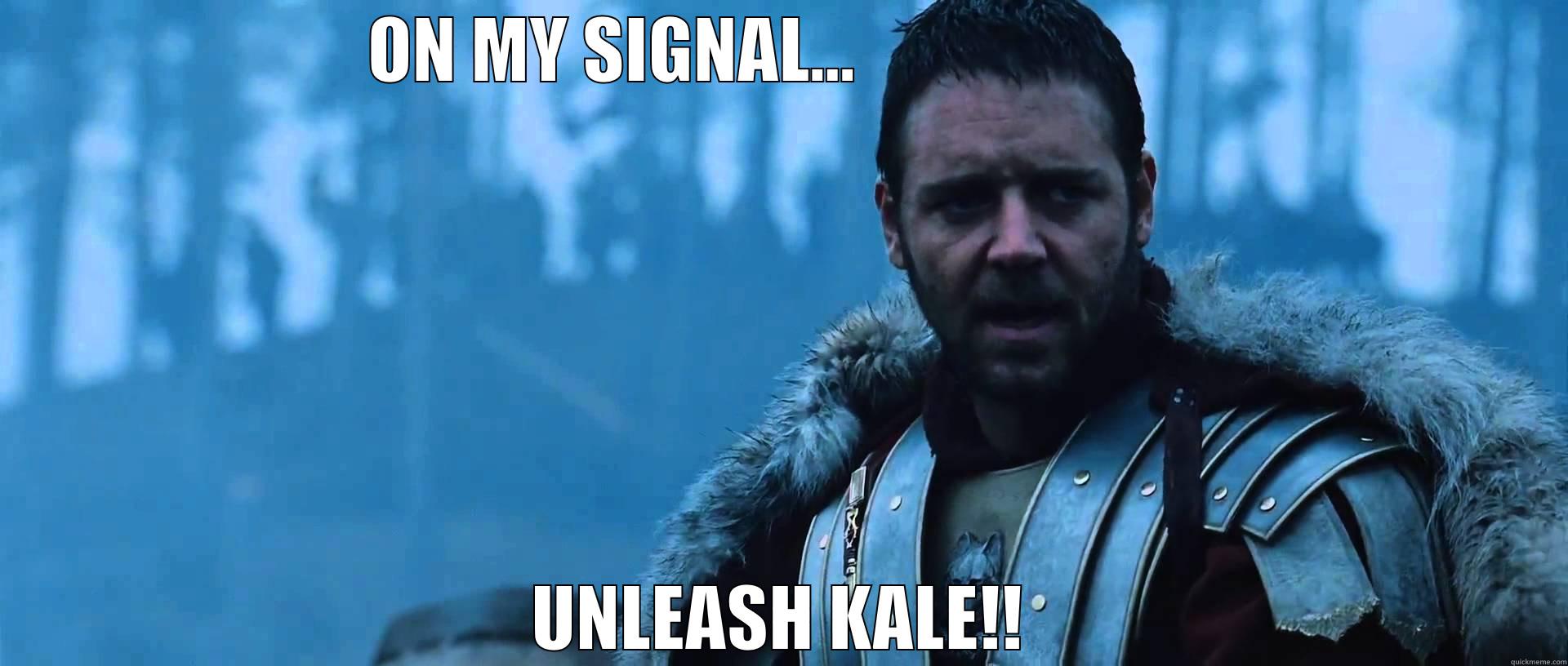 ON MY SIGNAL...                        UNLEASH KALE!! Misc