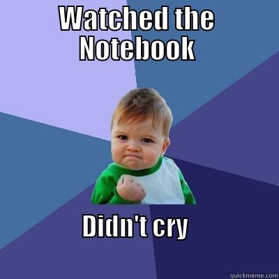 WATCHED THE NOTEBOOK DIDN'T CRY                                                           Success Kid