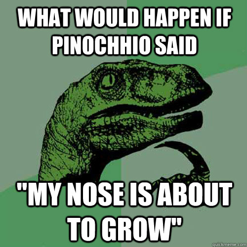 what would happen if pinochhio said 
