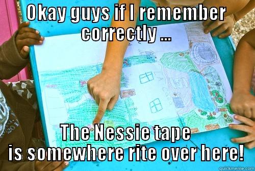 OKAY GUYS IF I REMEMBER CORRECTLY ... THE NESSIE TAPE IS SOMEWHERE RITE OVER HERE! Misc