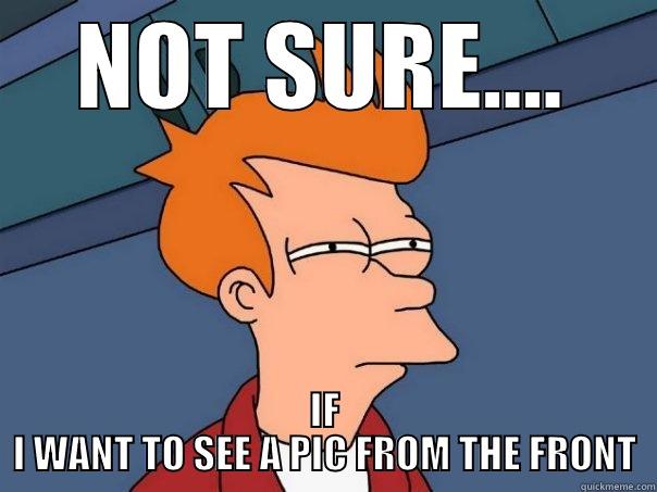 NOT SURE.... IF I WANT TO SEE A PIC FROM THE FRONT Futurama Fry