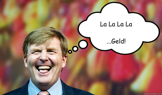 La La La La 

...Geld!   Wat denkt WimLex