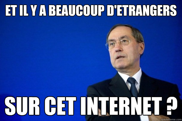 Et il y a beaucoup d'etrangers sur cet internet ?  