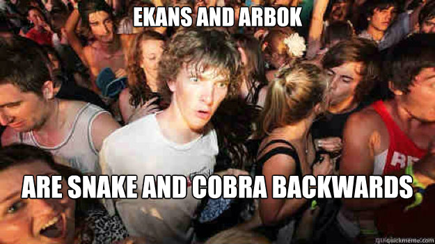 Ekans and Arbok Are snake and Cobra backwards  Sudden Clarity Clarence