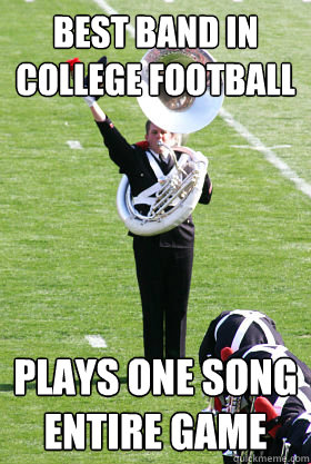 Best band in college football plays one song entire game  OSU Band