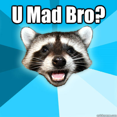 U Mad Bro?  Lame Pun Coon