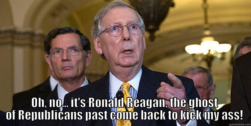  OH, NO... IT'S RONALD REAGAN, THE GHOST OF REPUBLICANS PAST COME BACK TO KICK MY ASS! Misc