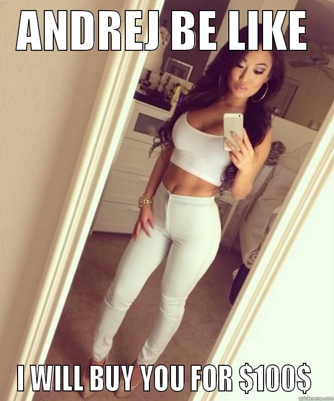 ANDREJ J - ANDREJ BE LIKE I WILL BUY YOU FOR $100$ Misc
