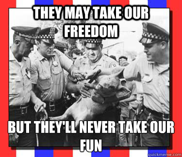 They May Take Our Freedom But They'll Never Take Our Fun
  The Immortal Pigasus