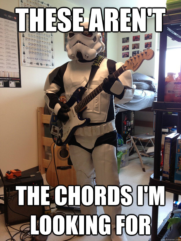 These aren't  The chords I'm looking for - These aren't  The chords I'm looking for  Misc
