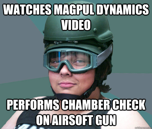 watches magpul dynamics video PERFORMS CHAMBER CHECK ON AIRSOFT GUN  