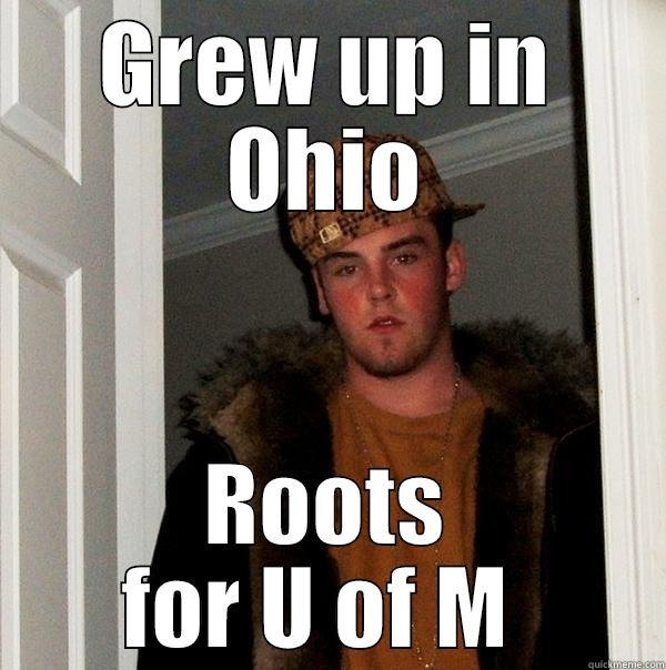 GREW UP IN OHIO ROOTS FOR U OF M  Scumbag Steve