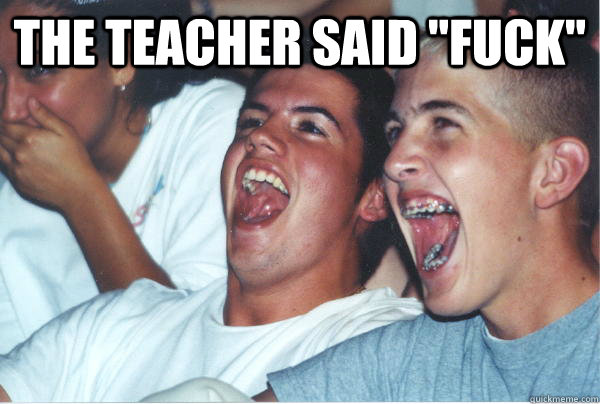 The teacher said 