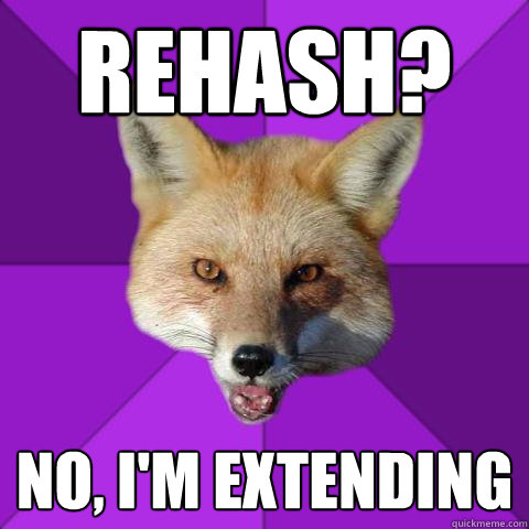 Rehash? No, I'm extending  Forensics Fox