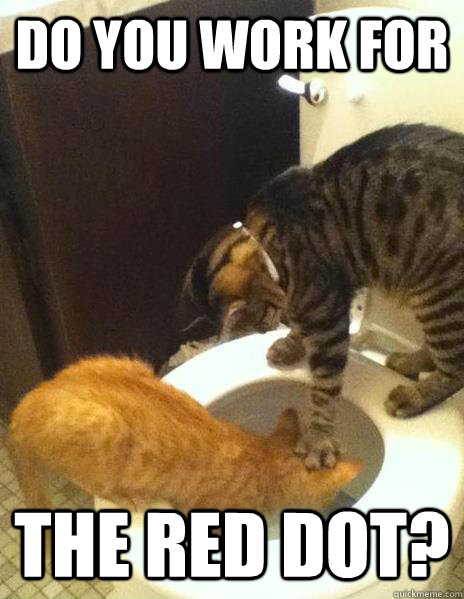 Do you work for the red dot?  