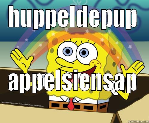 catchy title - HUPPELDEPUP APPELSIENSAP Spongebob rainbow