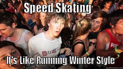          SPEED SKATING             IT'S LIKE RUNNING WINTER STYLE Sudden Clarity Clarence