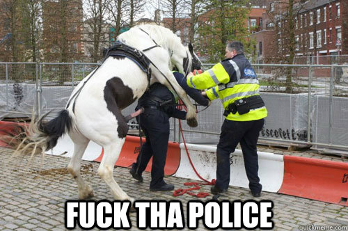 FUCK THA POLICE - FUCK THA POLICE  Police Horse