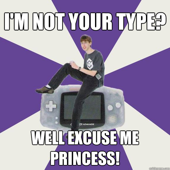 I'm not your type? Well excuse me princess!  Nintendo Norm