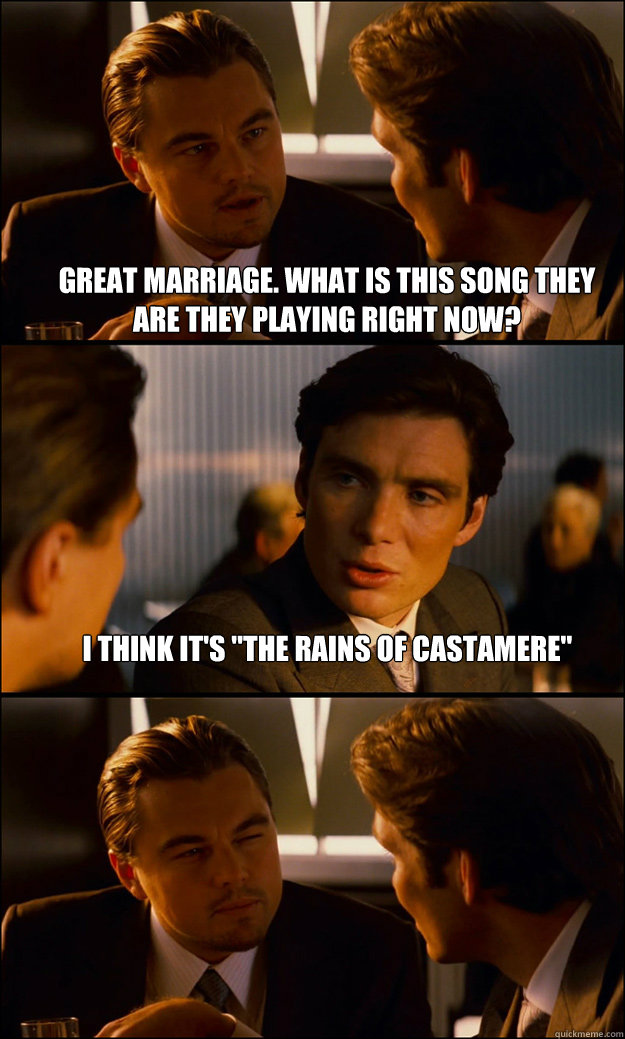 great marriage. what is this song they are they playing right now? i think it's 