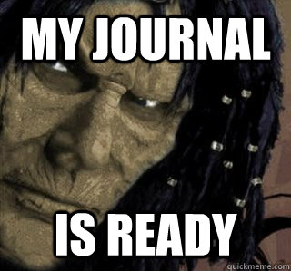 My journal Is Ready - My journal Is Ready  Planescape Nameless One