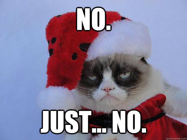 Christmas Grumpy Cat. 