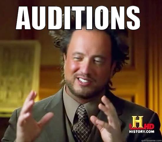 What's happening at the music schools? - AUDITIONS  Ancient Aliens