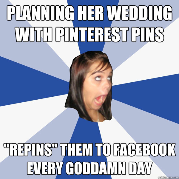 planning her wedding with pinterest pins 