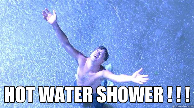  Hot water Shower ! ! !  hot shower
