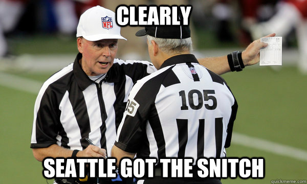 CLEARLY SEATTLE GOT THE SNITCH  