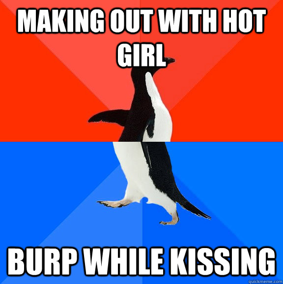 Making out with hot girl Burp while kissing - Making out with hot girl Burp while kissing  Misc