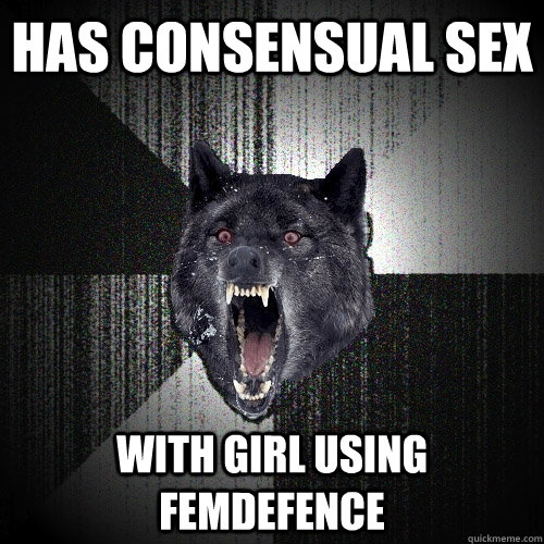 has consensual sex with girl using femdefence  Insanity Wolf