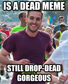 Is a dead meme still drop-dead gorgeous  Ridiculously photogenic guy