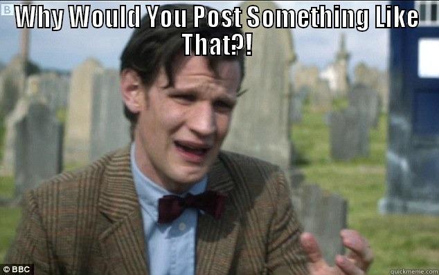 WHY WOULD YOU POST SOMETHING LIKE THAT?!  Misc