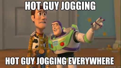 Hot guy jogging Hot guy jogging everywhere  Everywhere