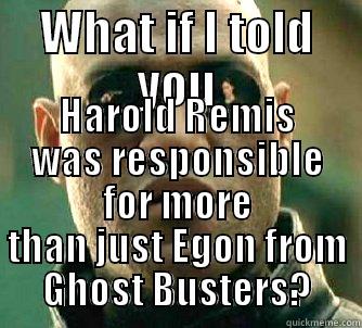 WHAT IF I TOLD YOU HAROLD REMIS WAS RESPONSIBLE FOR MORE THAN JUST EGON FROM GHOST BUSTERS? Matrix Morpheus