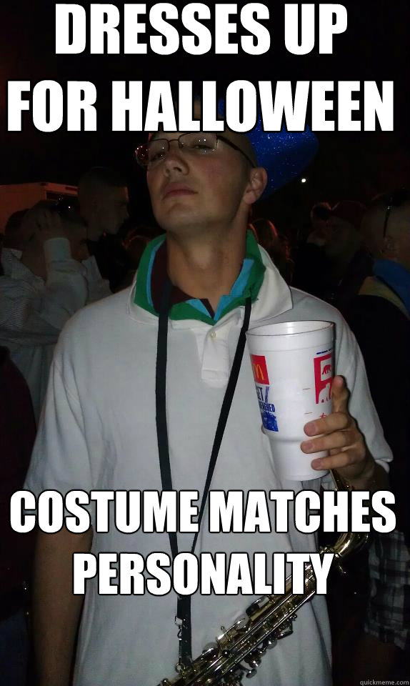 dresses up for halloween costume matches personality  