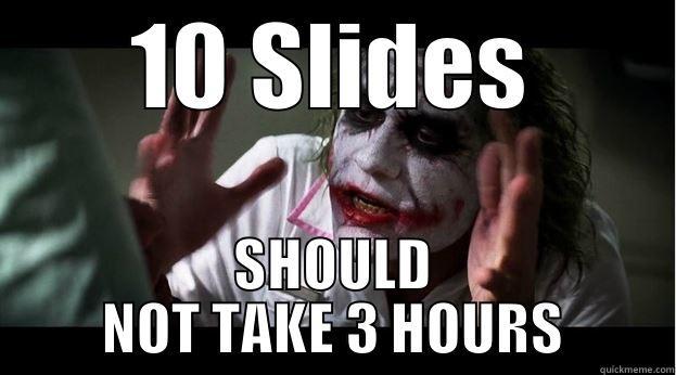 10 SLIDES SHOULD NOT TAKE 3 HOURS Joker Mind Loss