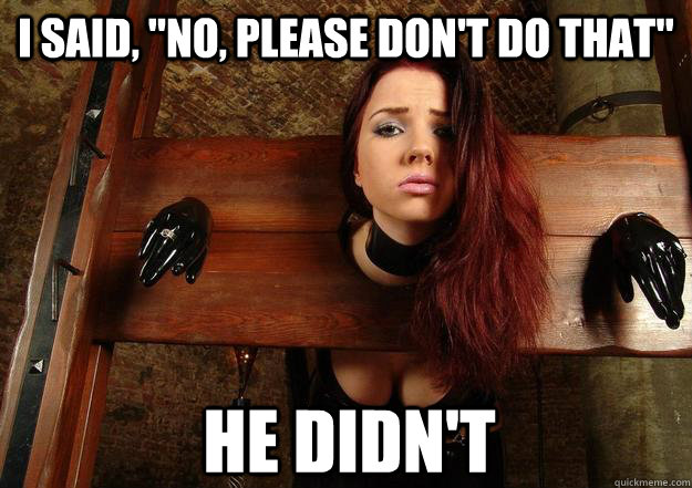 I said, 