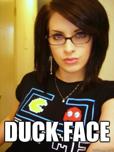  duck face -  duck face  Cool Chick Carol