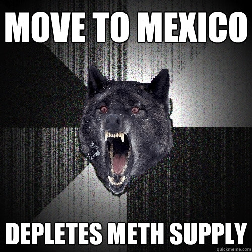 move to mexico depletes meth supply  Insanity Wolf