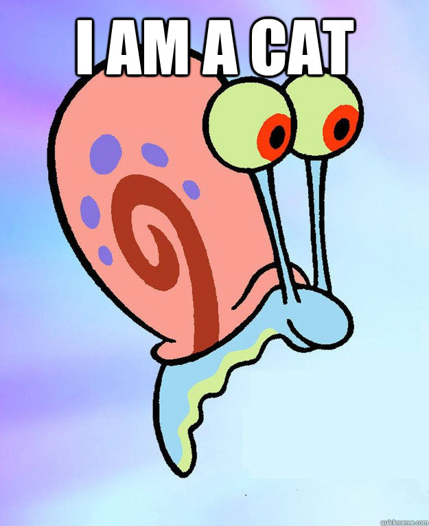 I am a cat   Gary the Snail