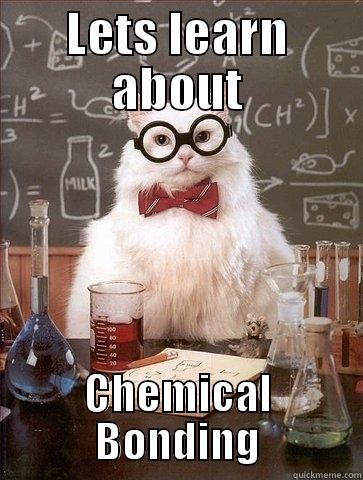 LETS LEARN ABOUT CHEMICAL BONDING Chemistry Cat