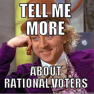 TELL ME MORE ABOUT RATIONAL VOTERS Condescending Wonka