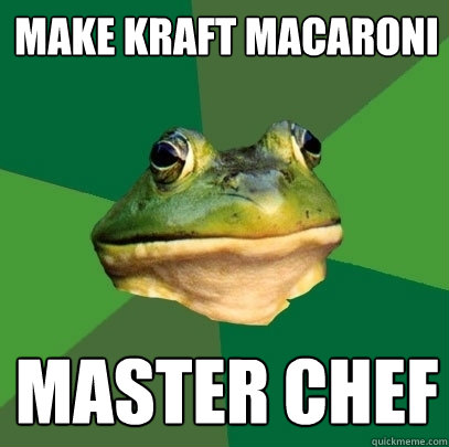 make kraft macaroni master chef  Foul Bachelor Frog