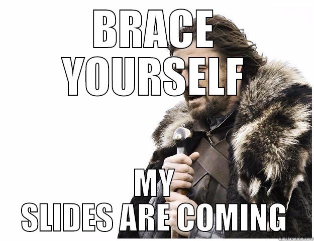 BRACE YOURSELF MY SLIDES ARE COMING Imminent Ned