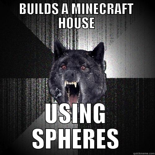 BUILDS A MINECRAFT HOUSE USING SPHERES Insanity Wolf