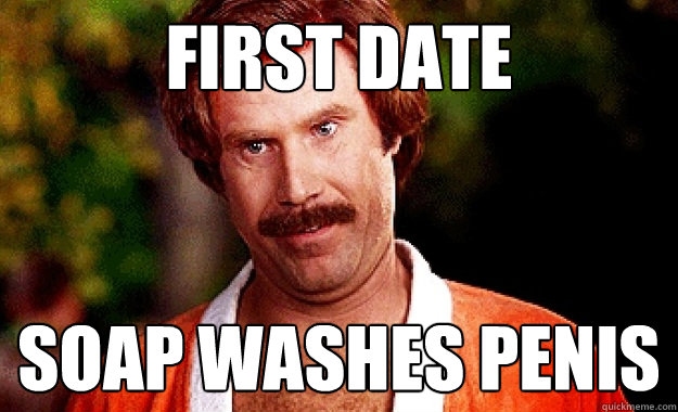 First Date Soap washes Penis  