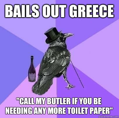 Bails out Greece 