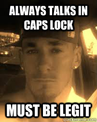 always talks in caps lock must be legit   THE ATHEIST KILLA